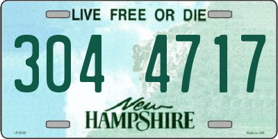 NH license plate 3044717