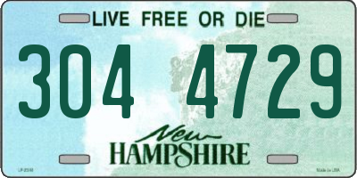 NH license plate 3044729