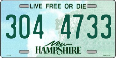 NH license plate 3044733