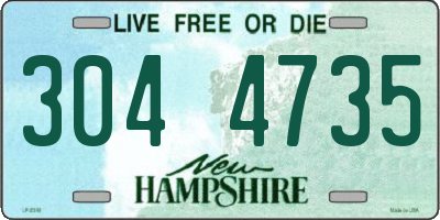 NH license plate 3044735