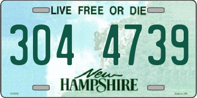 NH license plate 3044739