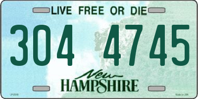 NH license plate 3044745