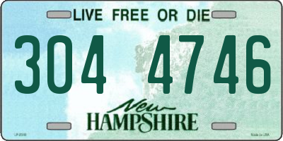 NH license plate 3044746