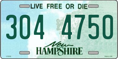 NH license plate 3044750