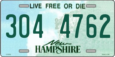 NH license plate 3044762