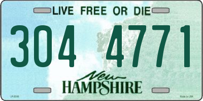 NH license plate 3044771