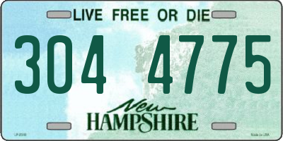 NH license plate 3044775