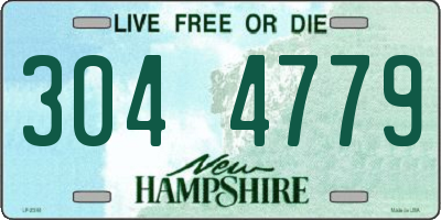 NH license plate 3044779