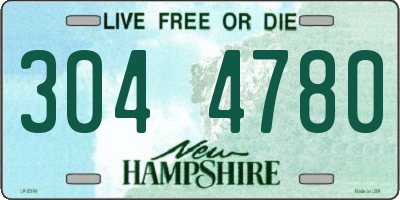 NH license plate 3044780