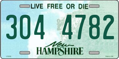 NH license plate 3044782