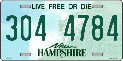 NH license plate 3044784