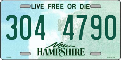 NH license plate 3044790
