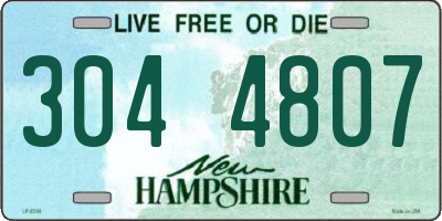 NH license plate 3044807