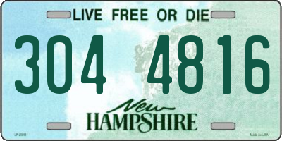 NH license plate 3044816