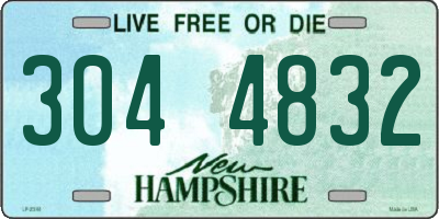 NH license plate 3044832