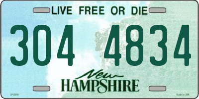 NH license plate 3044834