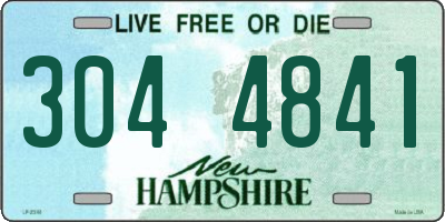 NH license plate 3044841