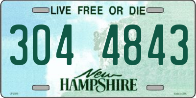 NH license plate 3044843