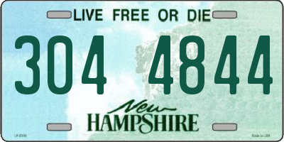 NH license plate 3044844