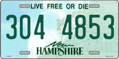 NH license plate 3044853