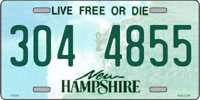 NH license plate 3044855