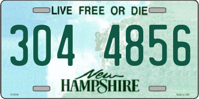 NH license plate 3044856