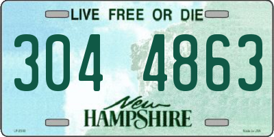 NH license plate 3044863