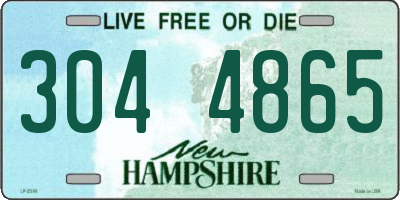 NH license plate 3044865