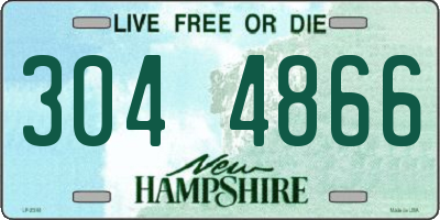 NH license plate 3044866