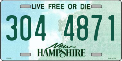 NH license plate 3044871