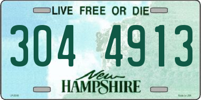 NH license plate 3044913