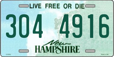 NH license plate 3044916