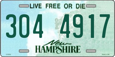 NH license plate 3044917