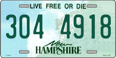 NH license plate 3044918