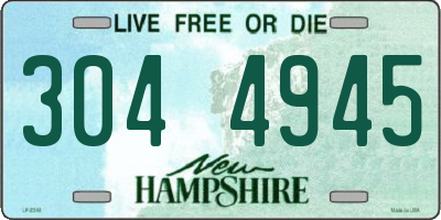 NH license plate 3044945