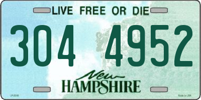 NH license plate 3044952
