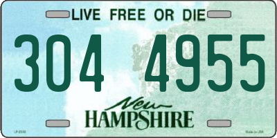 NH license plate 3044955