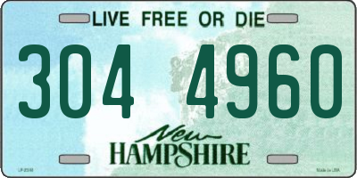 NH license plate 3044960