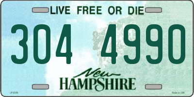 NH license plate 3044990