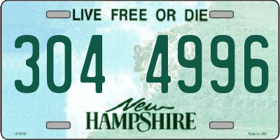 NH license plate 3044996