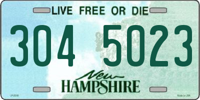 NH license plate 3045023