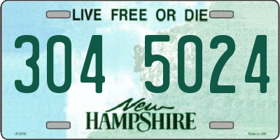 NH license plate 3045024