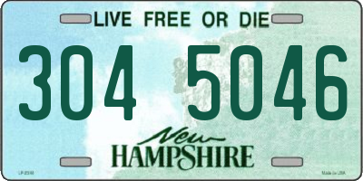 NH license plate 3045046