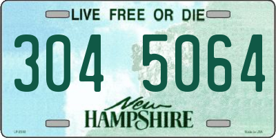 NH license plate 3045064