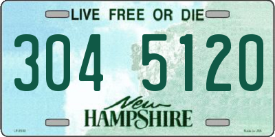 NH license plate 3045120