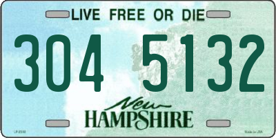 NH license plate 3045132