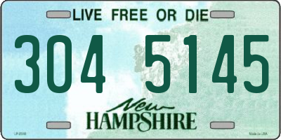 NH license plate 3045145