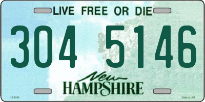 NH license plate 3045146