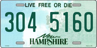 NH license plate 3045160