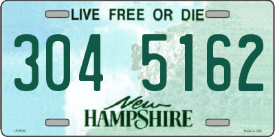 NH license plate 3045162
